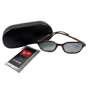 Ray-Ban John Sunglasses Square Havana Frames and Case RB2194